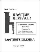 Ragtime's Dilemma piano sheet music cover
